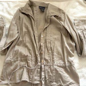 Banana Republic Khaki Women Blouse
